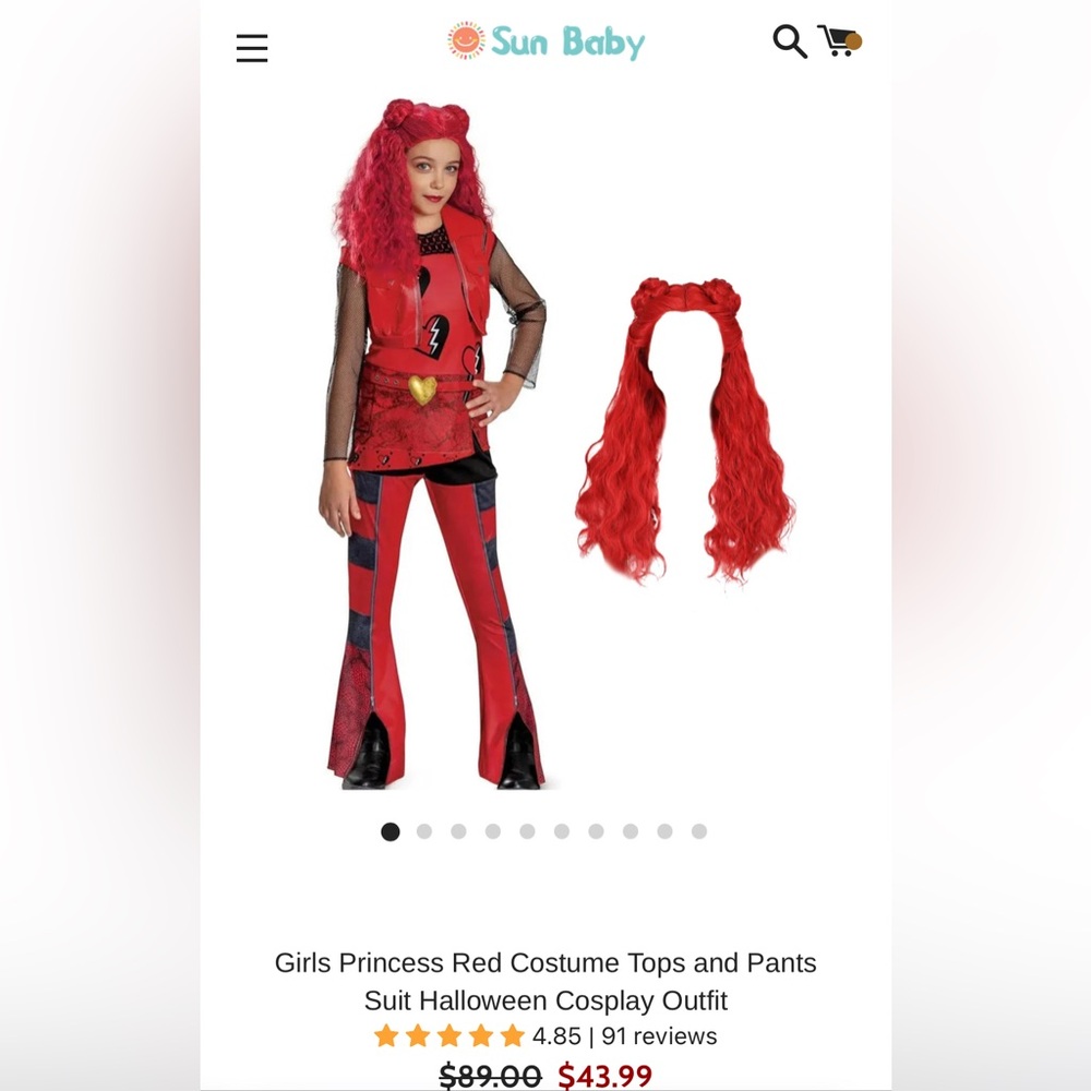 Descendants Princess Red Costume